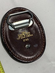 Torel Leather Ram Mountain Goat Belt Buckle Oblong