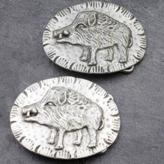 Gürtelschnalle Wildschwein, Trachten Wildschwein Buckle für 4 cm Gürtel gs121