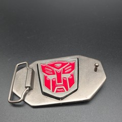 Vintage Transformers Reversible Belt Buckle Red And Purple