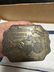 Vintage Brass America&rsquo;s Heroes Fire Department Boston Belt Buckle