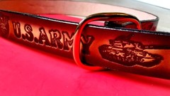 US ARMY Leather Belt & Buckle (28&Prime;-54&Prime; waist) New FAST DELIVERY!