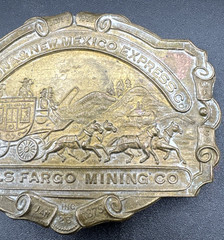 Montauk Silver Company Belt Buckle Arizona New Mexico Express Co