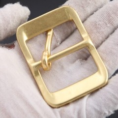2Pcs Solid Brass Pin Buckle for Men Leather Belt Replacement Strap Accessory