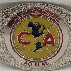 Club Aguilas Del America Classic Logo Belt Buckle: Evilla Nueva, Futbol Mexicano