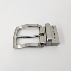 Tommy Hilfiger Men&rsquo;s Reversible Pin Belt Buckle Silver Tone 1.5&Prime; (38mm)