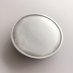 Antique Brushed Silver Round Blank Belt Buckle for Engraving also Stock in US