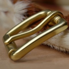 1PC Replacement Roller Belt Buckle 4CM Internal Width Solid Brass Single Prong
