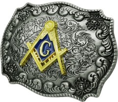 Masonic Belt Buckle Western Rodeo Fashion Unisex Belt Buckles Hebillas Vaqueras