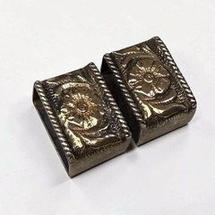 14K Gold Sterling Silver Hollands San Angelo 103 Ranger 3 Pc Belt Buckle Set