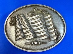 United States of America Flag Stars & Stripes BevBuckle Can Holder/ Belt Buckle