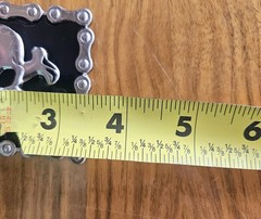 Skull & Cross Bones Belt Buckle Motorcycle Chain Body Rage