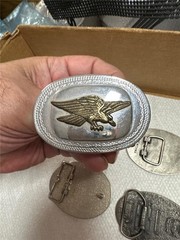 Six Vintage Bird Belt Buckles Eagle