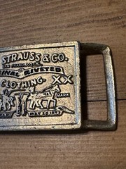 Vintage Levi Strauss & Co. Original Rivited Rectangular Belt Buckle