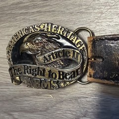 America&rsquo;s Heritage Right To Bear Arms Belt Buckle Great American Company Belt