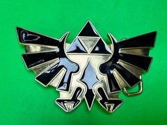 The Legend of Zelda Iconic Golden Hylian Crest 2008 Nintendo Belt Buckle