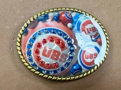Chicago Cubs Baseball Team Sports Fan Collectible Belt Buckle