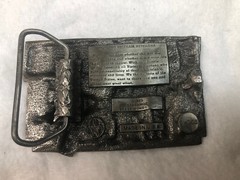 Vietnam Veteran Enameled Belt Buckle 1983 Bergamot Made In USA