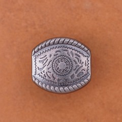 Heavy Duty Silver Flower Engraved Western Cowgirl Belt Buckle Set Fit 15mm Strap
