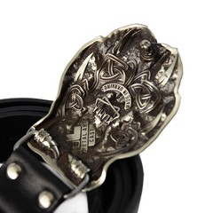 German silver buckle Wolf&rsquo;s Paw, wolf paw with claws, beast claws belt buckle