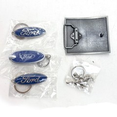 Ford Tough Belt Buckle 2 Ford Keychains 1 Ford Light Keychain 1 Mustang Keychain