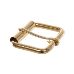 1 1/2&Prime; Nickel Plated Single Prong Simple Roller Buckle