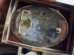 HLS&R 1995 Silver/Gold Plated Western Men’s Belt Buckle, AWARD DESIGN
