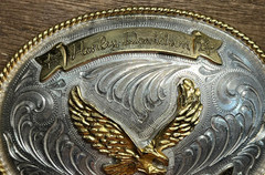 Harley Davidson Indian Buckle, Alpaca, Vintage