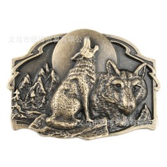 Wolf belt buckle for men&rsquo;s Western cowboy motorcycle riding