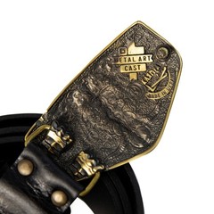 Archangel Michael brass belt buckle; Saint Michael image; Tyrael belt buckle