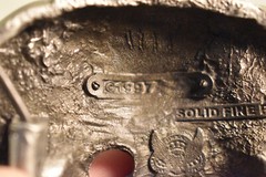 Pirate Skull Skeleton and Swords Belt Buckle 1997 Solid Fine Pewter