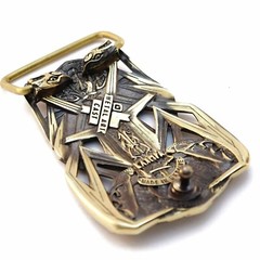 Belt buckle Thor&rsquo;s Hammer, Scandinavian Old Norse Mjolnir solid brass buckle