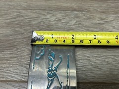 Vintage Chambers Belt Co. Turquoise Look Silver-Tone Road Runner Belt Buckle USA
