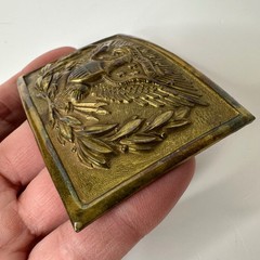 Vintage Brass Eagle Belt Buckle E Pluribus Unum US Great Seal Rectangular Plate