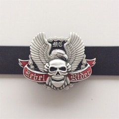 Vintage Style Western Rider Enamel Wings Skull Belt Buckle also Stock in the US