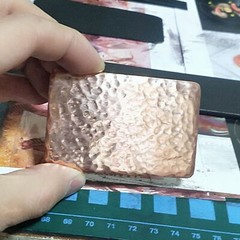 Casting Brass Copper Belt Buckle, Personalized Hammer Printed Men Buckle,gift