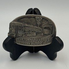 Vintage 1984 Southern Pacific AC-12 Cab Forward 4294 Railroad Belt Buckle H1284