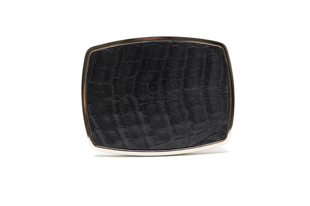 Caiman Belt Buckle, Exotic Belt Buckle, ( 1.5 ») Removable Western Buckle