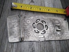 Vintage XL Large Handmade Mexican Belt Buckle DESERT / NATURE MOTIF (6&Prime;X2.3/4&Prime;)