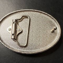 Men&rsquo;s Western Oval Metal Belt Buckle Floral Scroll Silver/Gold Tone Fits 1.5&Prime;