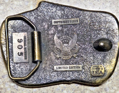 Vintage 1979 West n Wear Jean Front Belt Buckle Made in USA 905