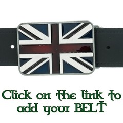 Union Jack England Flag Belt Buckle Biker Patriotic English British