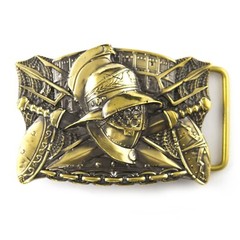 Belt buckle « Gladiator »; swordsman belt buckle; ancient warrior buckle;