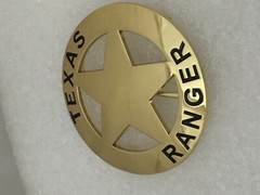 Texas Ranger Badge Belt Buckle (Seconds)