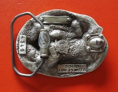 American Hero Solid Fine Pewter Belt Buckle