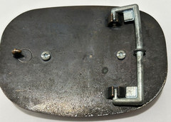 Agate Gemstone Bronze Western Style Belt Buckle, Pre-Owned