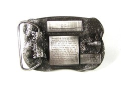 1986 Ellsworth Cowtown Festival Belt Buckle By PRAIRIE ENTERPRISES 42316