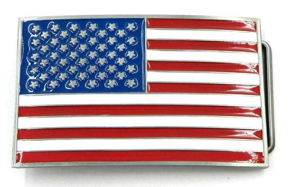 USA Country American National Flag Metal Belt Buckle …