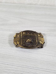 BASS ANGLER&rsquo;S SPORTSMAN SOCIETY BELT BUCKLE VTG
