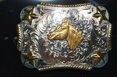 Nocona Youth Horse Head Western Belt Buckle 3603207