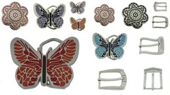 Pin Belt Buckles Men 1.25&Prime; 1 1/4&Prime; INCH 32 MM Belts New Women Prong Silver Pink
